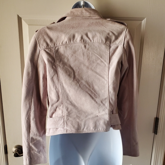 All Saints Suede Balfern Moto Jacket WL043N - Picture 2 of 6